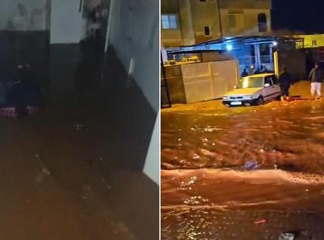 Hatay’da sağanak hayatı felç etti! Yollar göle döndü, sürücüler mahsur kaldı