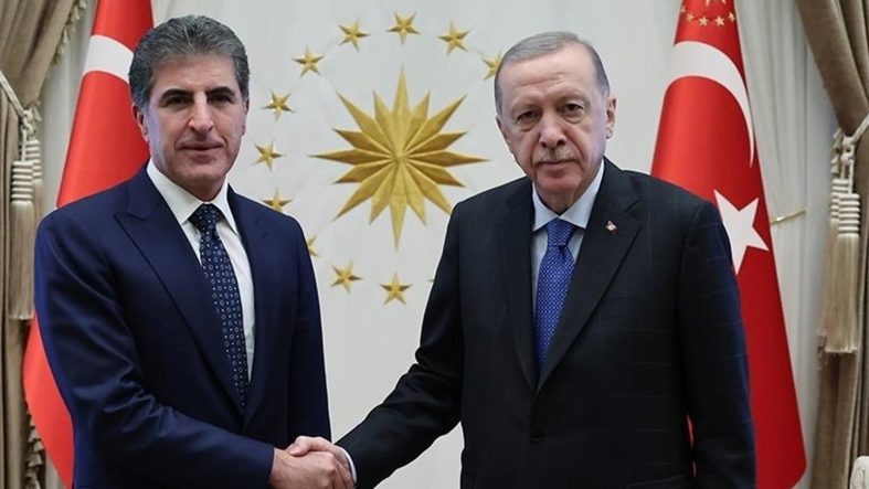 Cumhurbaşkanı Erdoğan Barzani ile görüştü: Bölgede çatışmalar durmalı