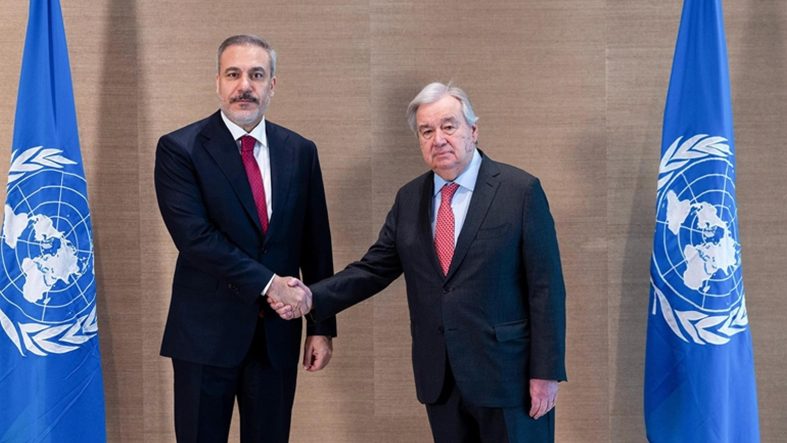 Dışişleri Bakanı Fidan, BM Genel Sekreteri Guterres ile telefonda görüştü