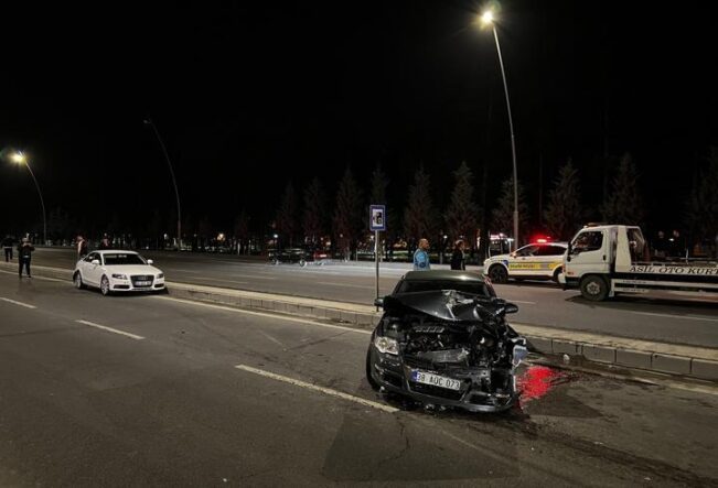 Kayseri’de iki otomobil çarpıştı: 1 yaralı