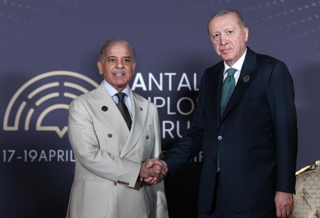 Cumhurbaşkanı Erdoğan, Şahbaz Şerif ile görüştü