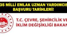 Çevre, Şehircilik ve İklim Değişikliği Bakanlığı Personel Alımı Başvuruları: 135 Milli Emlak Uzman Yardımcısı Başvuru Tarihleri Ne? Başvuru Şartları Neler?
