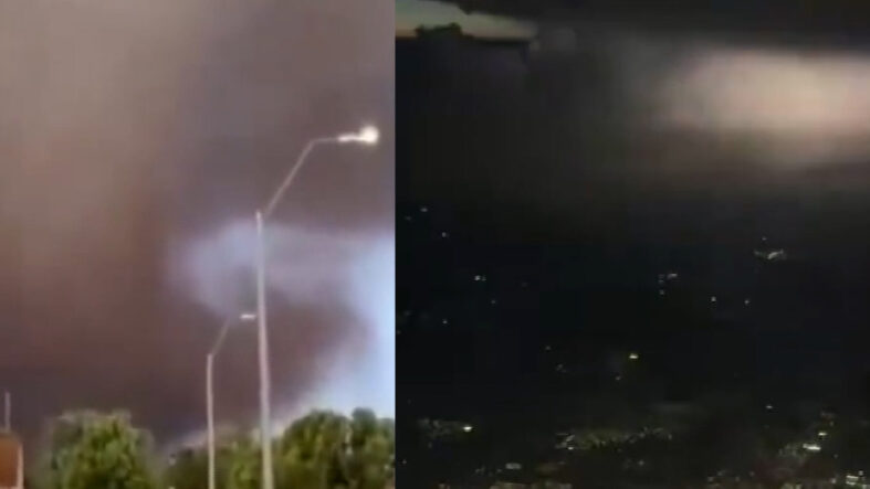 ABD'de ilginç hava olayları! Dehşete düşüren görüntüler kamerada