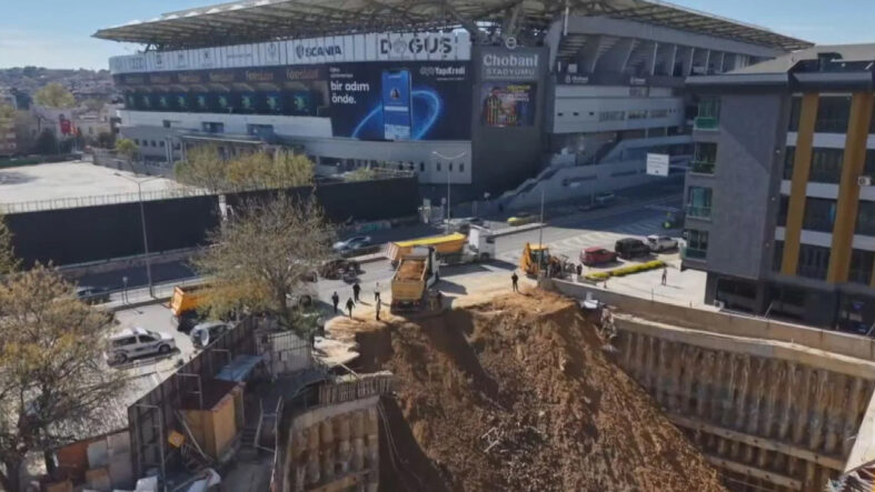 Fenerbahçe stadının yakınında çökme!
