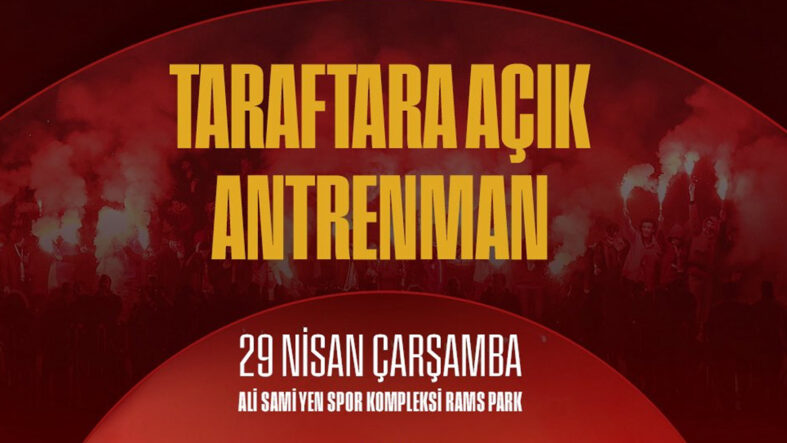 Galatasaray 29 Nisan'da taraftara açık idman yapacak