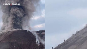 Guatemala'da dehşet anları: Dağcıların tırmandığı yanardağ patladı