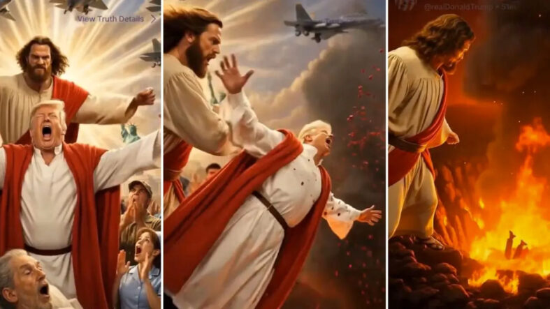İran Hz. İsa'yı Trump'a yumruk atarken tasvir eden bir video yayınladı