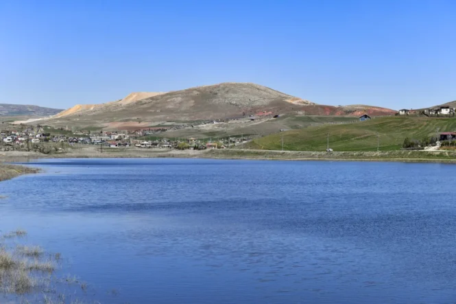 Kuruma riski altındaki ‘Kızılca Göleti’ yeniden suya kavuştu