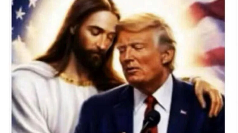 Trump bu kez de Hz. İsa'ya sarıldı