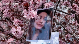 Tunceli'de ağaçlara Gülistan Doku'nun fotoğrafları asıldı