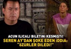 Acun Ilıcalı biletini kesmişti! Survivor'dan diskalifiye olan Seren Ay Çetin'den bomba iddia: 'Özürler diledi'