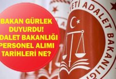 ADALET BAKANLIĞI 15 BİN PERSONEL ALIMI: Adalet Bakanlığı Personel Alımı Ne Zaman, Başvuru Tarihleri Ne? Şartlar Neler? Bakan Akın Gürlek Açıkladı!