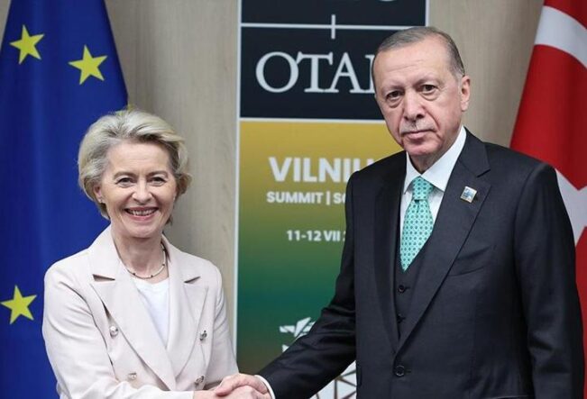 SON DAKİKA | Cumhurbaşkanı Erdoğan, Ursula von der Leyen ile görüştü
