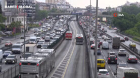 Bayram tatili öncesi İstanbul’da trafik yoğunluğu yüzde 65 olarak ölçüldü