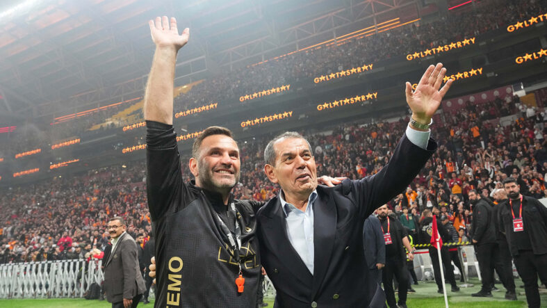 Dursun Özbek ve Okan Buruk, "dipte" aldıkları Galatasaray'ı rekorlarla zirveye taşıdı