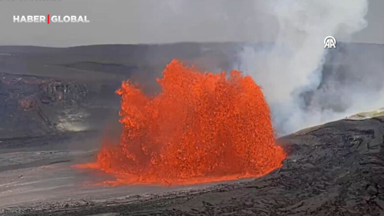 Hawaii'deki Kilauea Yanardağı yeniden lav püskürtmeye başladı