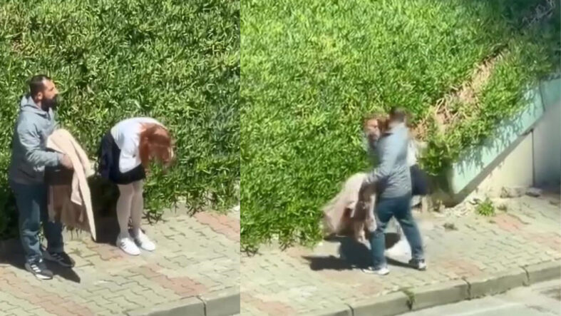Maltepe’de dehşet anları: Kadına sokak ortasında korkunç saldırı