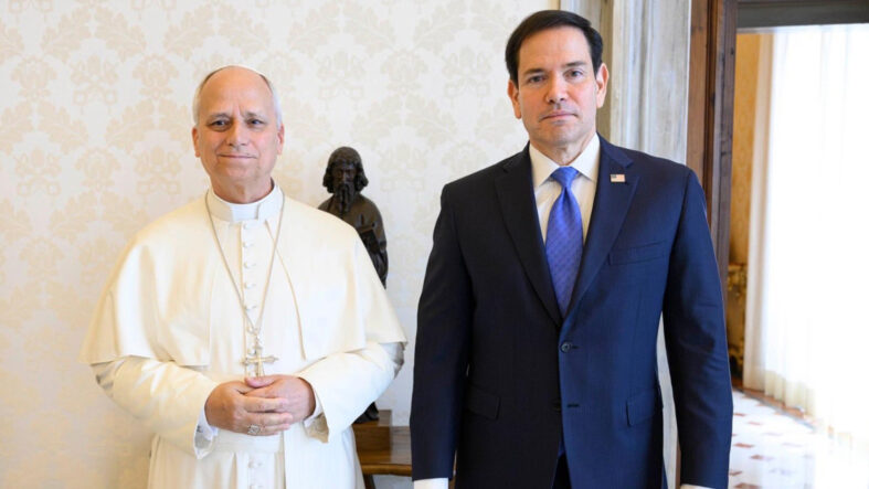 Papa 14’üncü Leo, ABD Dışişleri Bakanı Rubio ile görüştü