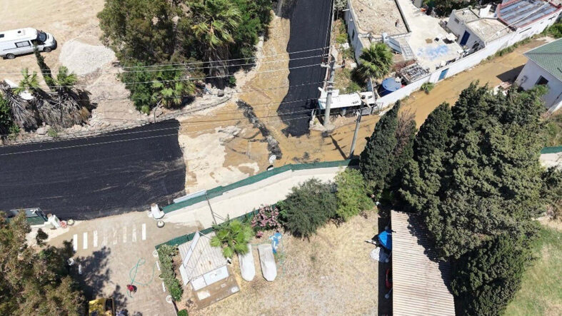 Bodrum’da isale hattı patladı, tonlarca su boşa aktı