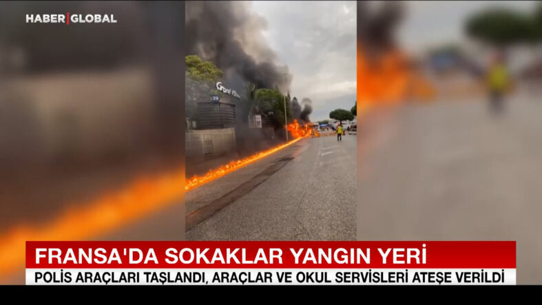 Fransa sokakları savaş alanına döndü